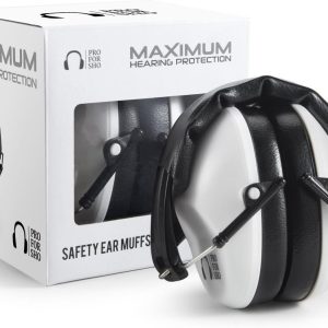 Pro For Sho 34dB NRR Hearing Protection Ear Muffs - Highest NRR in Compact Design, Ear Protection for Shooting, Mowing, Work