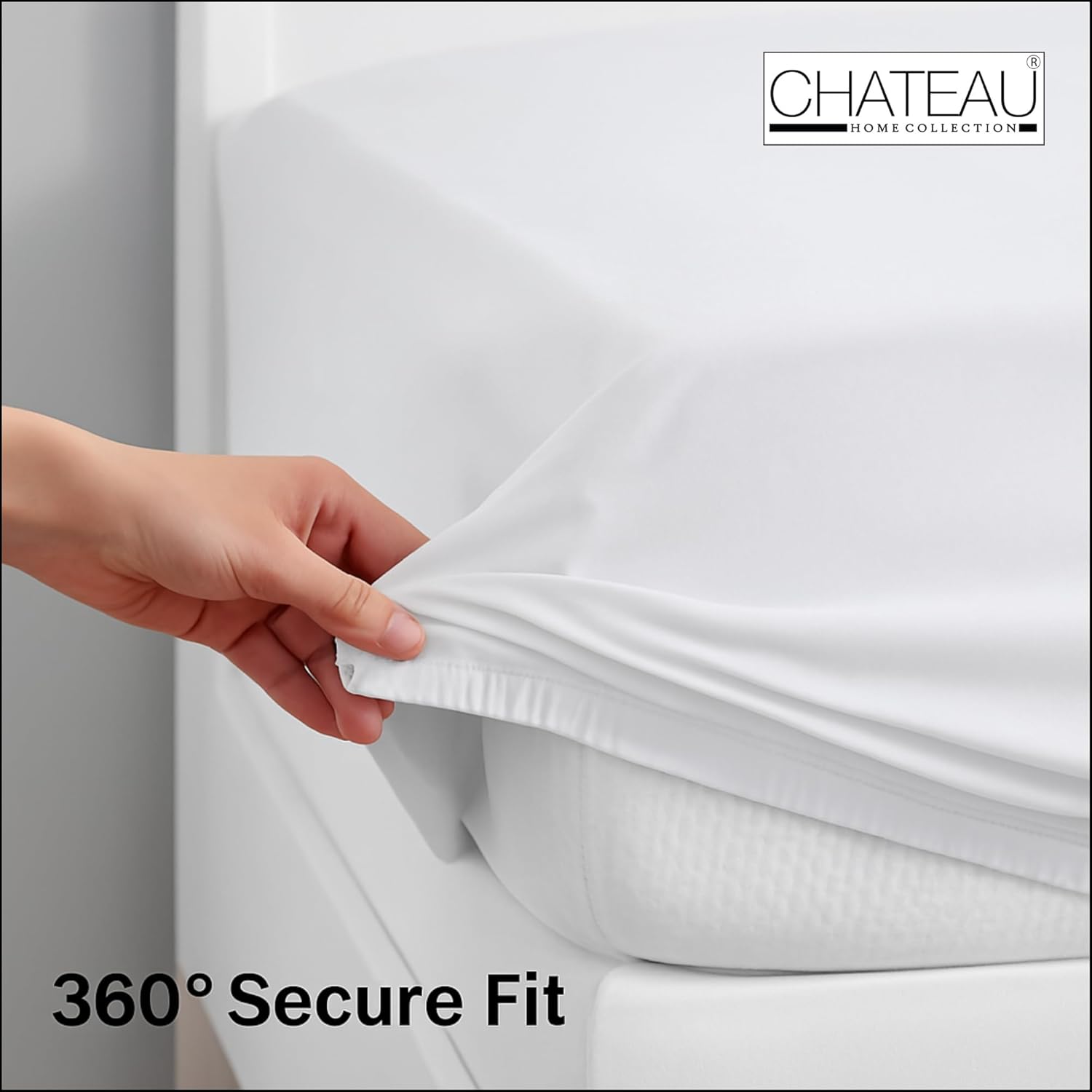 100% Organic Cotton King Size Sheets Set - Luxury Sateen Weave 300 TC 4 Piece Deep Pocket King Sheets Fits Upto 17", GOTS Certified Naturally Cool Soft Breathable & Comfy Sheet & Pillowcase Sets,- Tan - Image 7