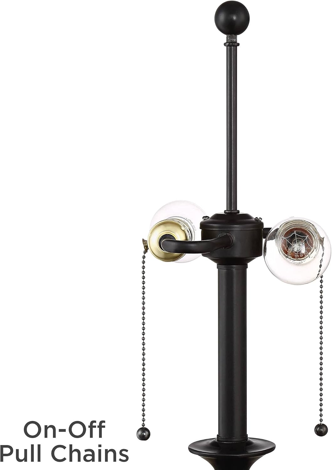 360 Lighting Spenser Traditional Floor Lamp Standing Exquisite 58" Tall Oiled Bronze Brown Metal Thin Column Off-White Linen Fabric Empire Shade for Living Room Reading House Bedroom Home - Image 7