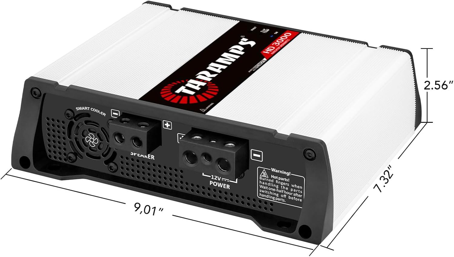 Taramps HD 3000 1 Ohm 1 Channel 3000 Watts RMS MAX, Full Range Car Audio, Monoblock, LED Monitor Indicator, Class D Amplifier, Crossover, White 3k amp, Sound Quality - Image 6