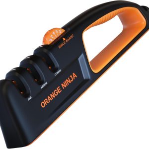 5 Precision Adjust Knife Sharpener- 3-Stage Premium Kitchen Knife Sharpener to Repair, Restore & Polish Blades by Sharp Pebble