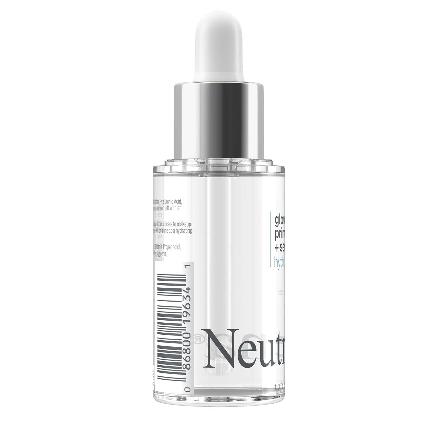 Neutrogena Hydro Boost Glow Booster Primer & Serum, Hydrating & Moisturizing Face Serum-to-Primer Hybrid, Infused with Purified Hyaluronic Acid & Designed to Instantly Hydrate, 1.0 fl. oz - Image 6