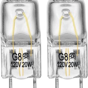 Halogen Light Bulb Fits for GE Samsung Ken More Elite Maytag Over The Stove Range Microwave, Night Light/Stove Light Bulb for GE Microwave, Replaces WB25X10019, 2Pack