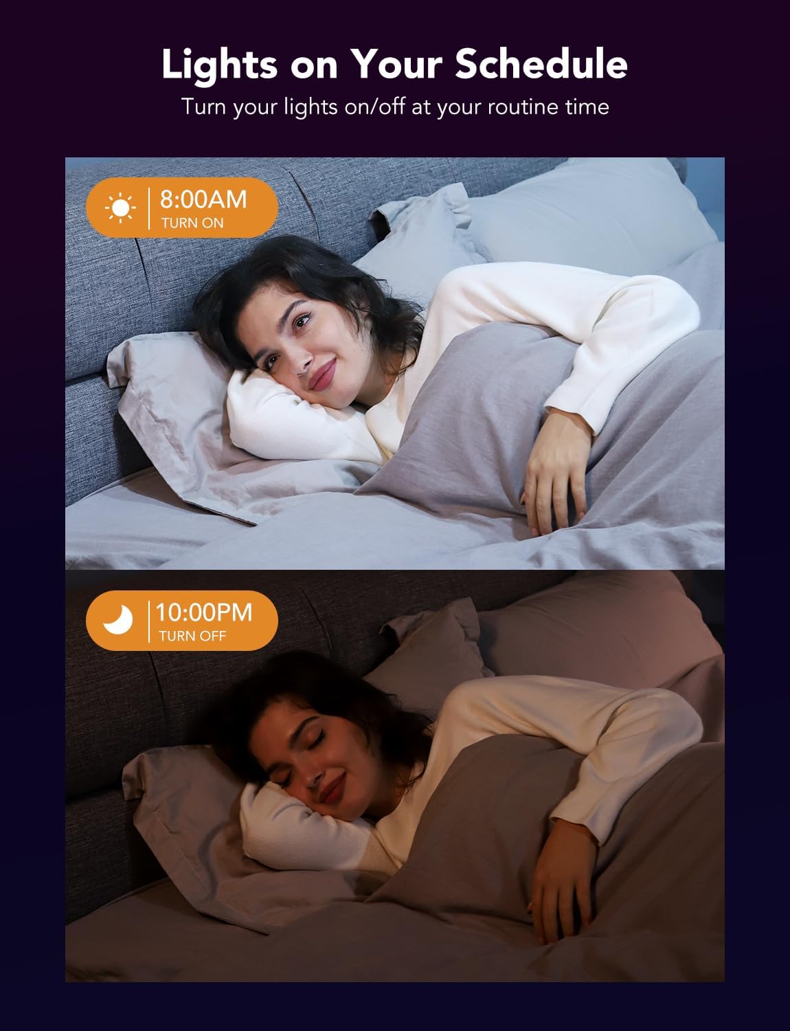 Govee Smart Recessed Lighting 4 Inch, Wi-Fi Bluetooth Direct Connect RGBWW LED Downlight, 65 Scene Mode, Work with Alexa & Google Assistant, LED Recessed Lighting with Junction Box, 850 Lumen, 4 Pack - Image 5