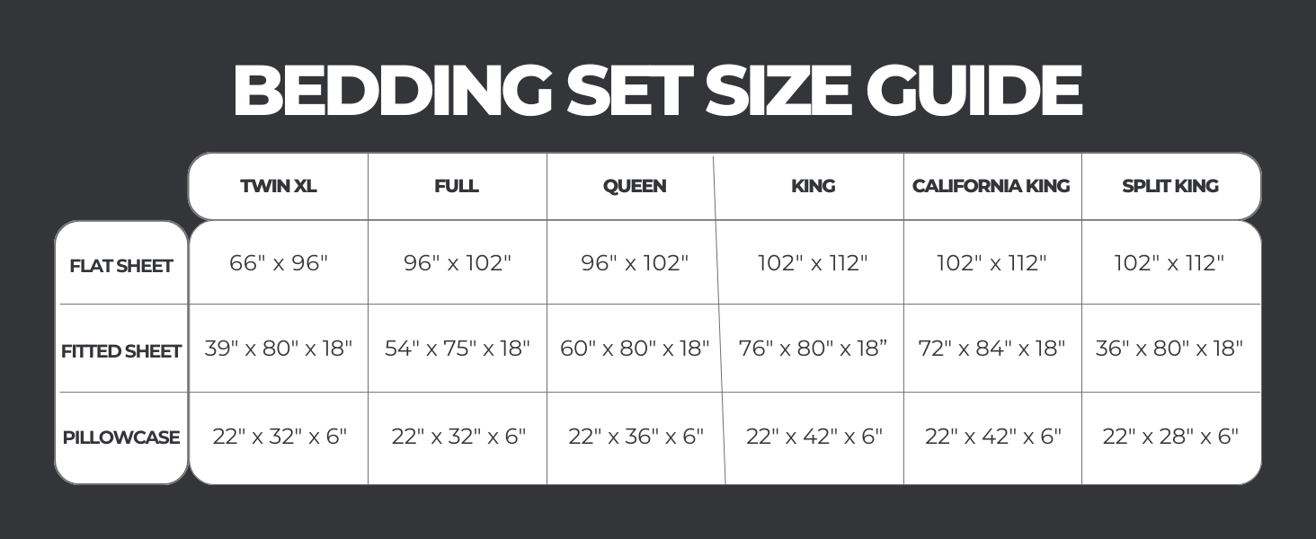 bedsheet size chart bedding queen bed sheets twin sheets deep pocket queen twin xl sets size sheets