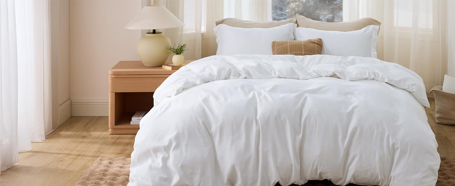 Bedsure Duvet Cover Soft Double Brushed Bedding Set for Kids Adults Zipper Closure NO Comforter