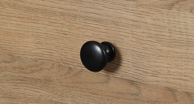 rustic wood nightstand