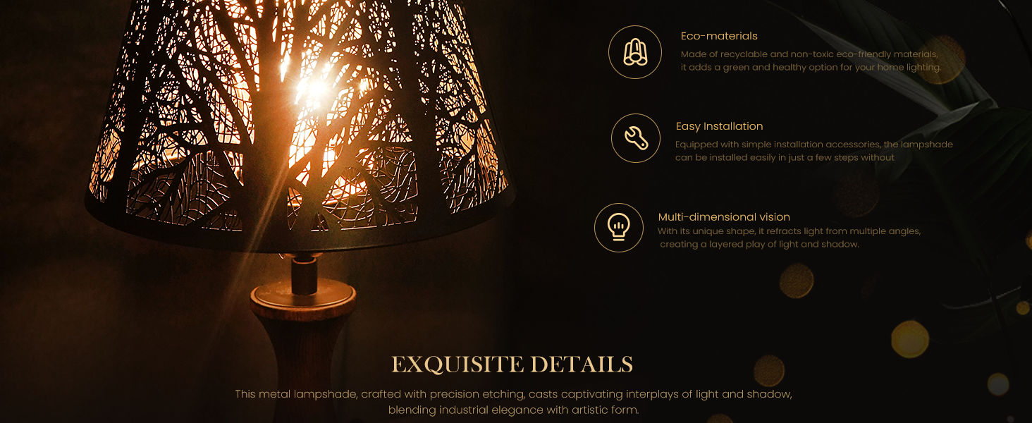 metal lampshade