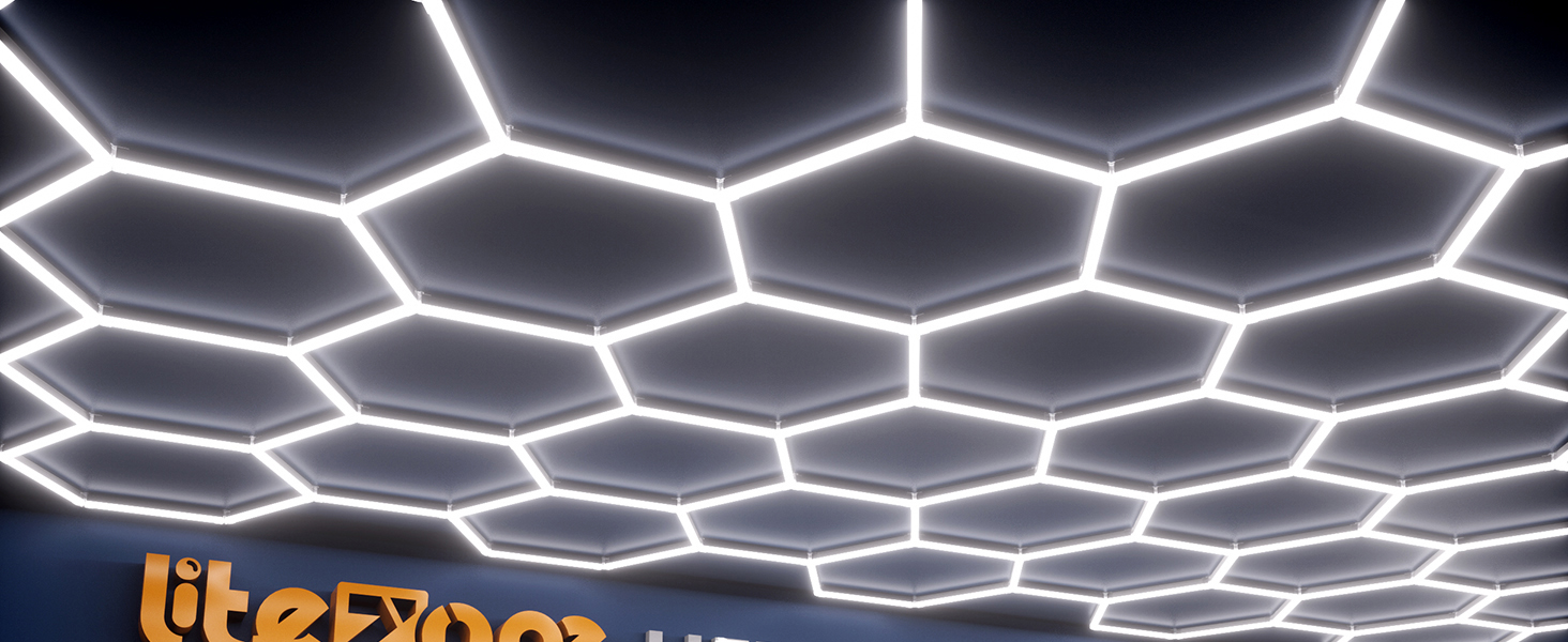 hexagon garage lights