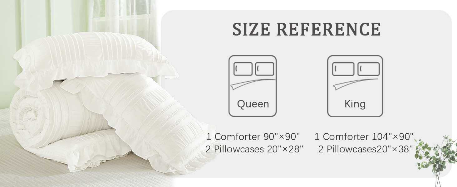 Seersucker Ruffle Comforter Set