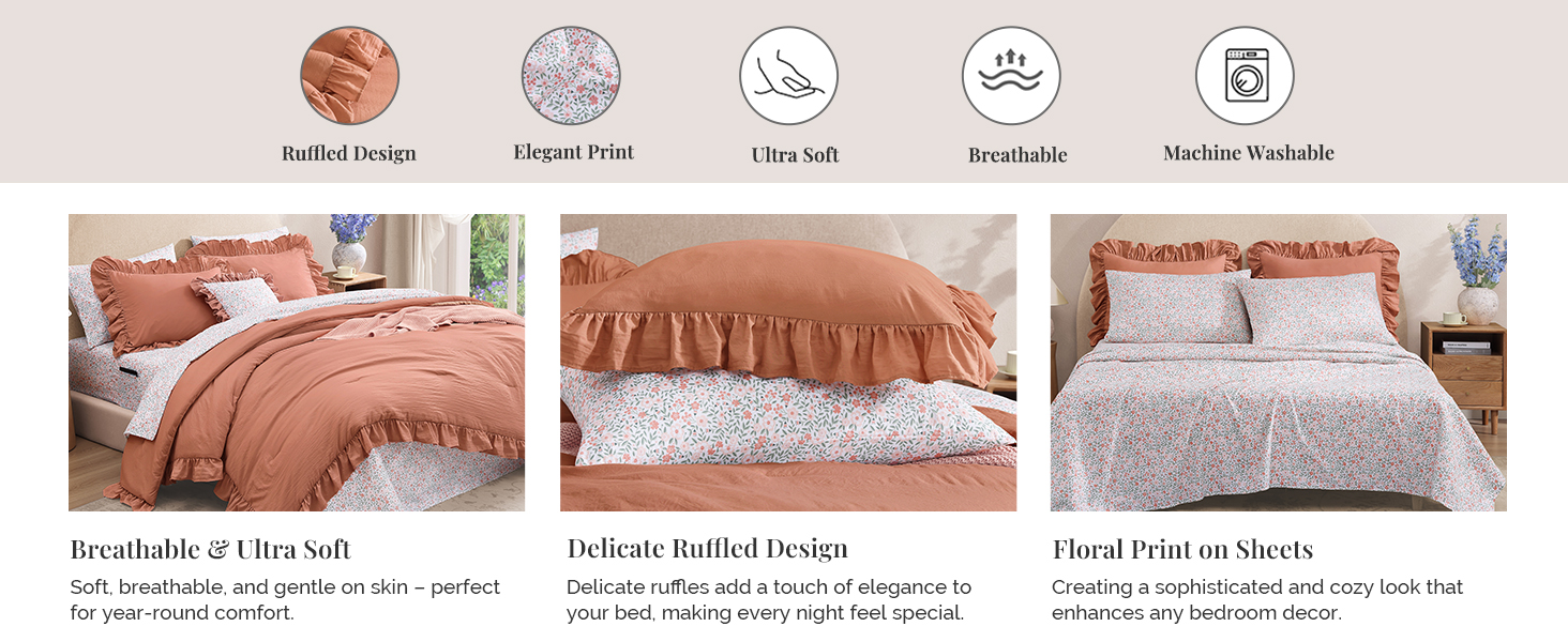 ruffle comforter