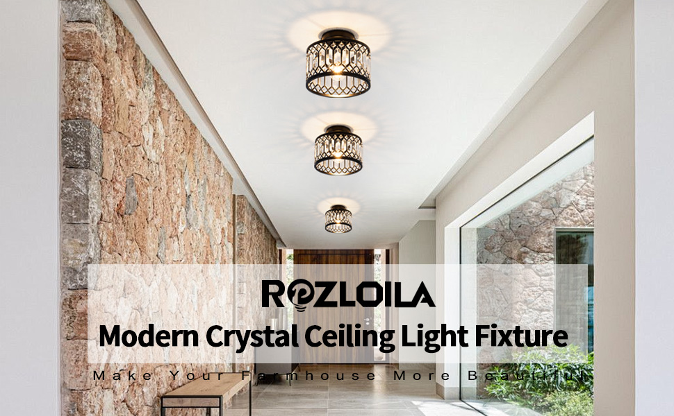 Crystal ceiling light