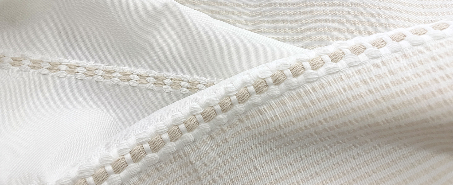striped knit duvet cover