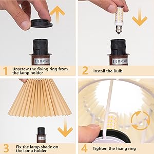 Metal Base Cute Lamp for Bedroom