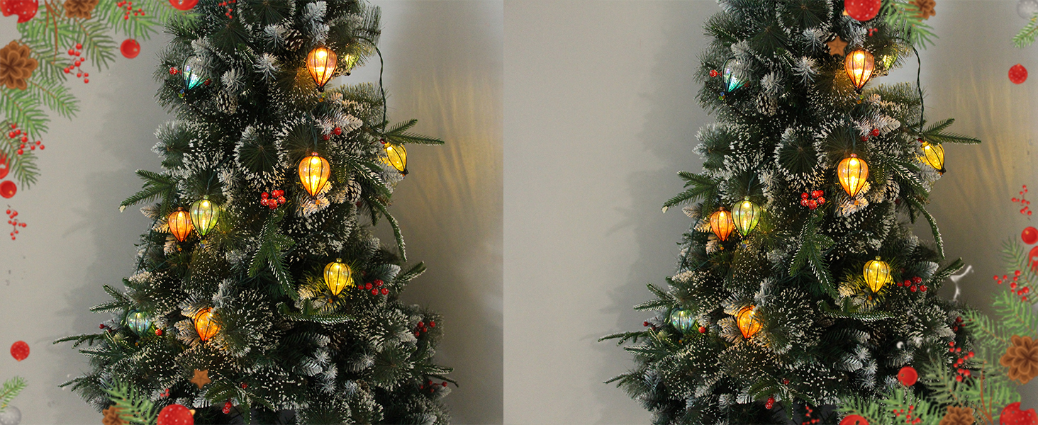 11FT String Lights with 10 Color Bulbs