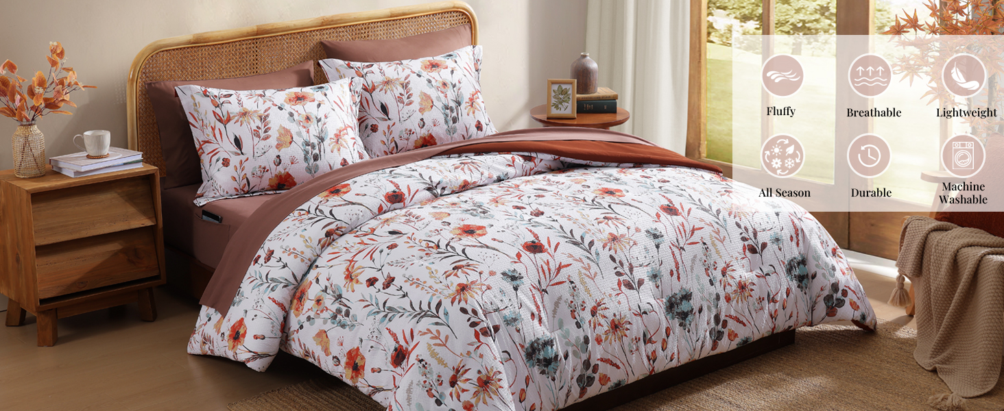 floral comforter set