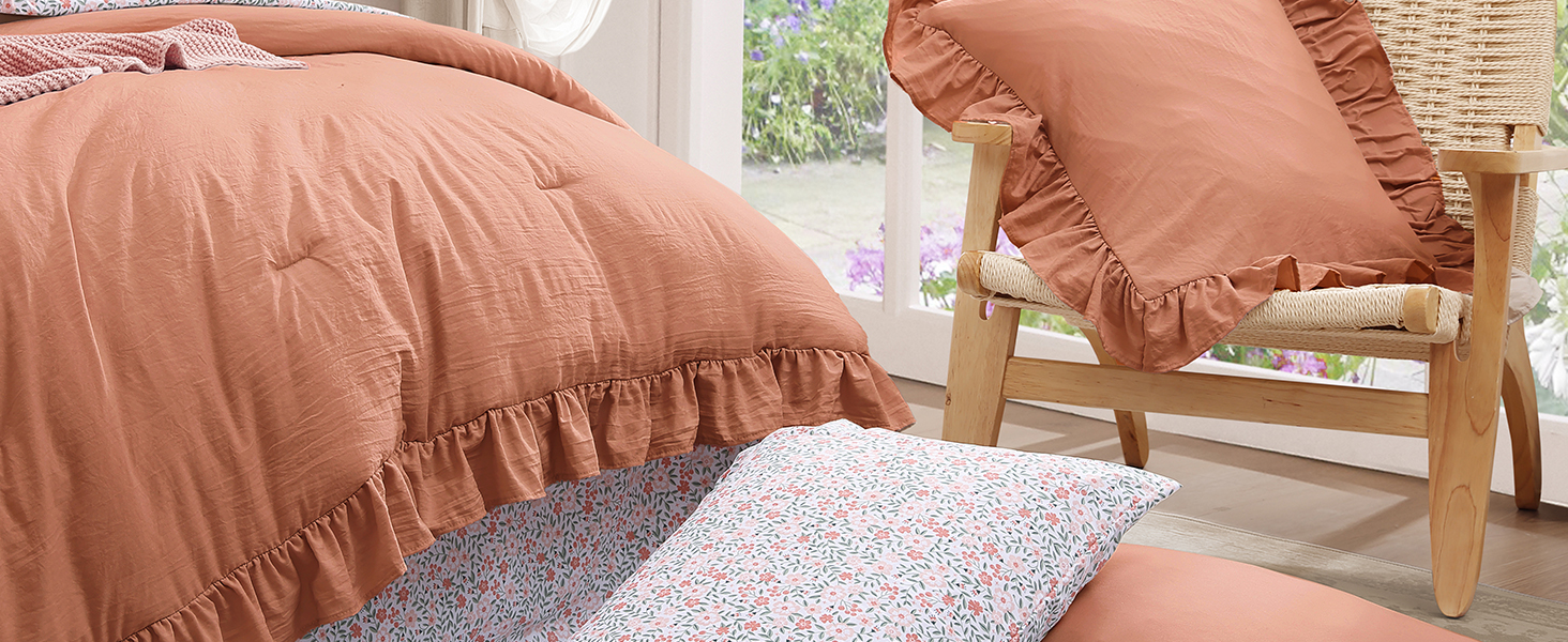 ruffle comforter