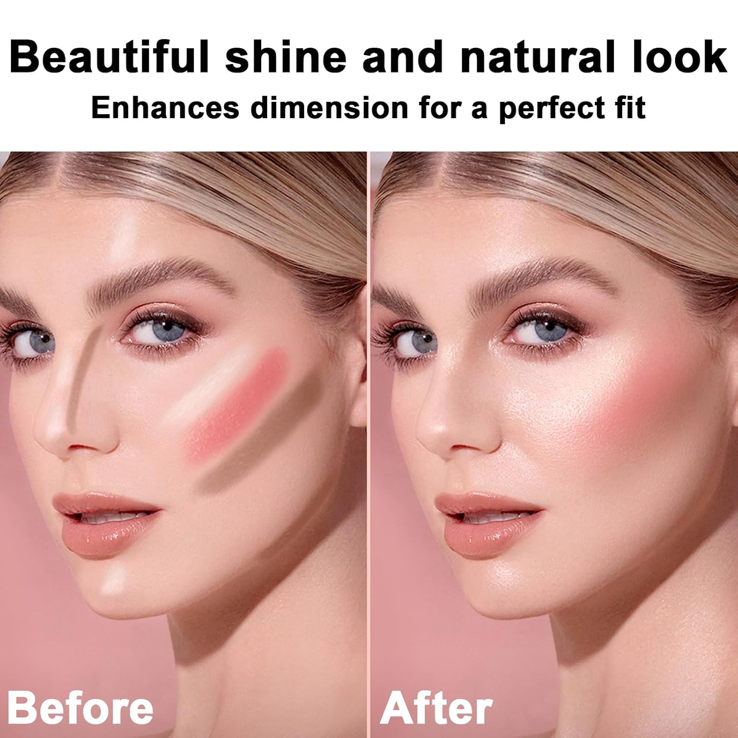 3Pcs Cream Contour Stick Makeup Kit, Shades with Highlighter, Blush and Bronzer Contour Stick for Sculpt the Cheeks, Long Lasting, Waterproof, Matte & Dewy Finish LIGHT MEDIUM(2+5+6) - Image 4