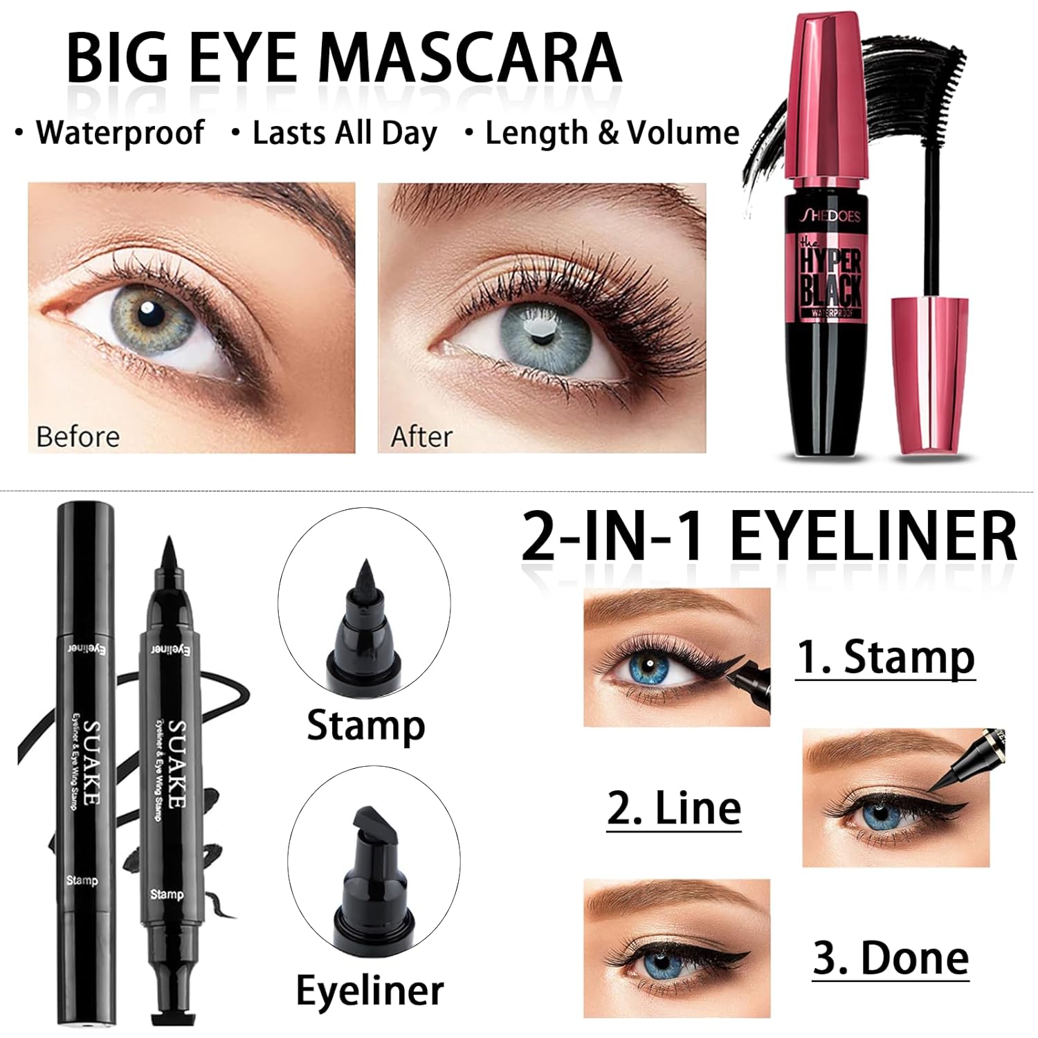 All in One Makeup Kit for Women Full Kit, Makeup Set 12 Colors Eyeshadow, Foundation & Primer, Lipsticks, Eyeliner, Mascara, Contour Stick, Brow Soap, Brush & Sponge, Make Up Gift Set for Women, Teens - Image 5