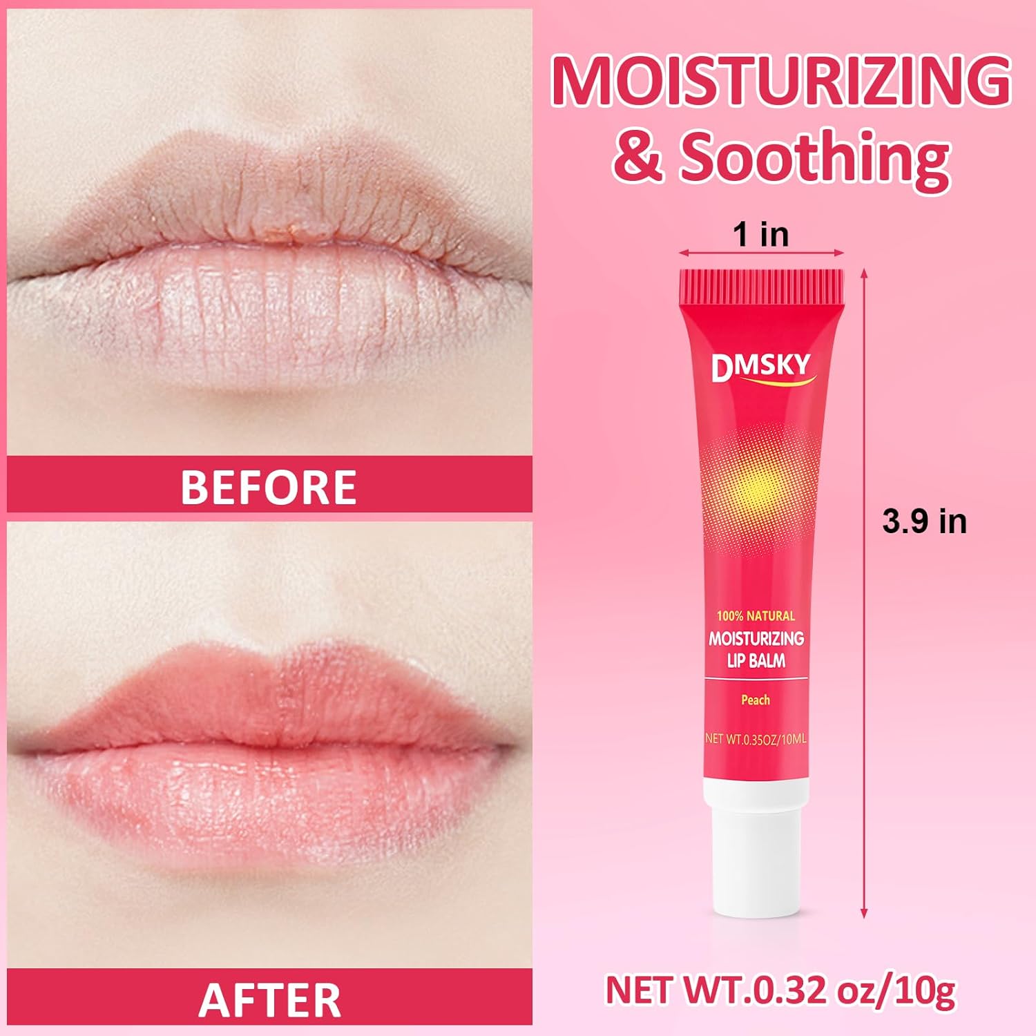 Dmsky Lip Gloss Bulk 12 Pack, Hydrating Squeeze Clear Lip Gloss Set with Shea Butter, Moisturizing High Shine Glossy Lip Oil for Dry Chapped Lips-12 Flavors - Image 4