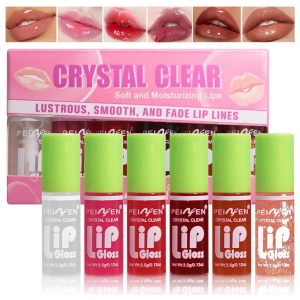 Yasovigi 6 Colors Lip Oil Lip Stain, Watery Lip Oil Lip Tint Stain Set, Liquid Lipstick Lip Gloss Moisturizing, Multi-use Lip and Cheek Tint, Non-Sticky, High Pigment (Type A)