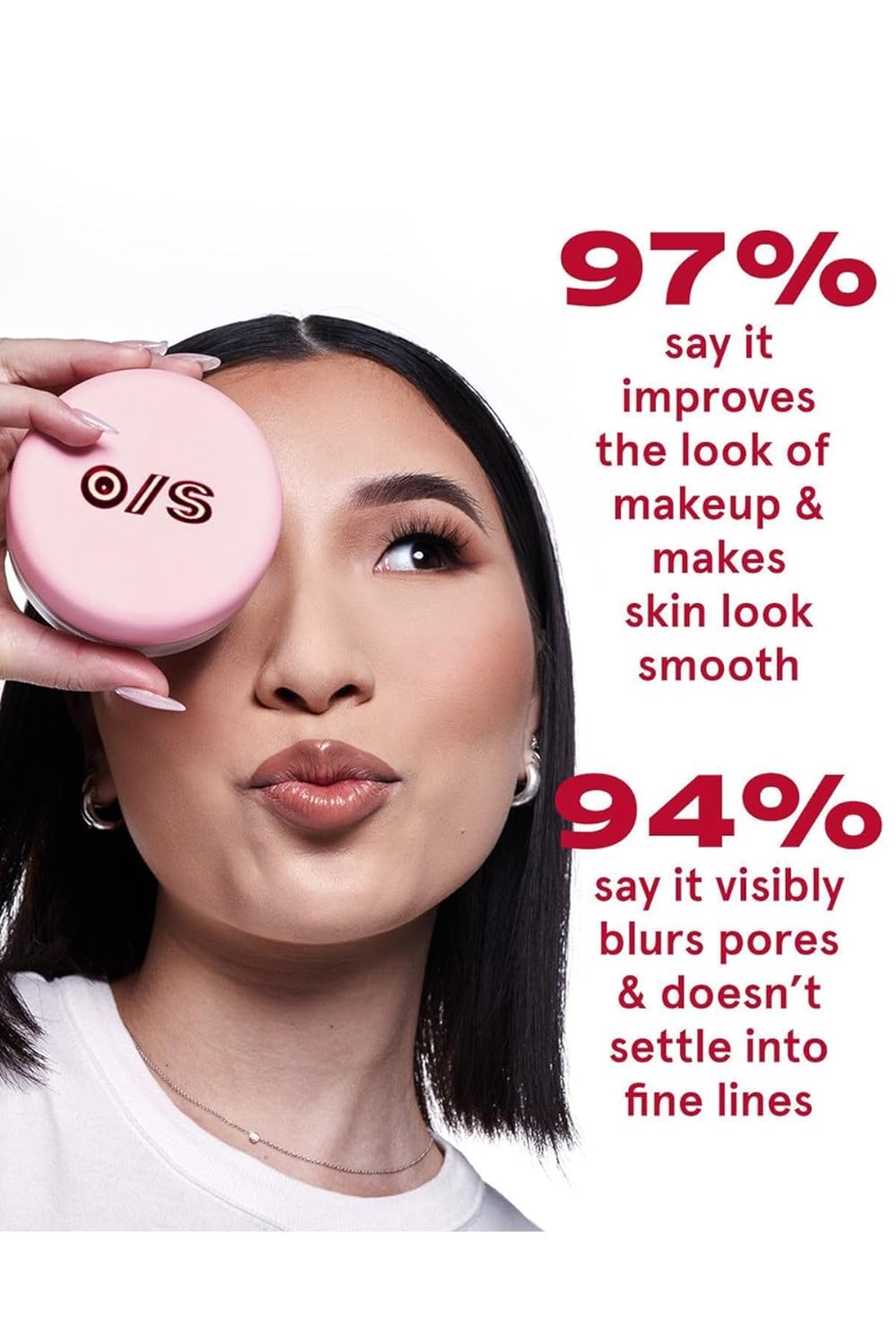 One Size Ultimate Blurring Setting Powder Full Size - Ultra Pink - for Fair to Medium Skin Tones - Image 7