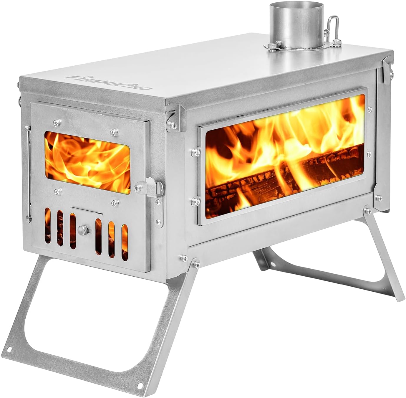 FireHiking Titanium Stove Camping Tent Burning Stove Foldable Ultralight