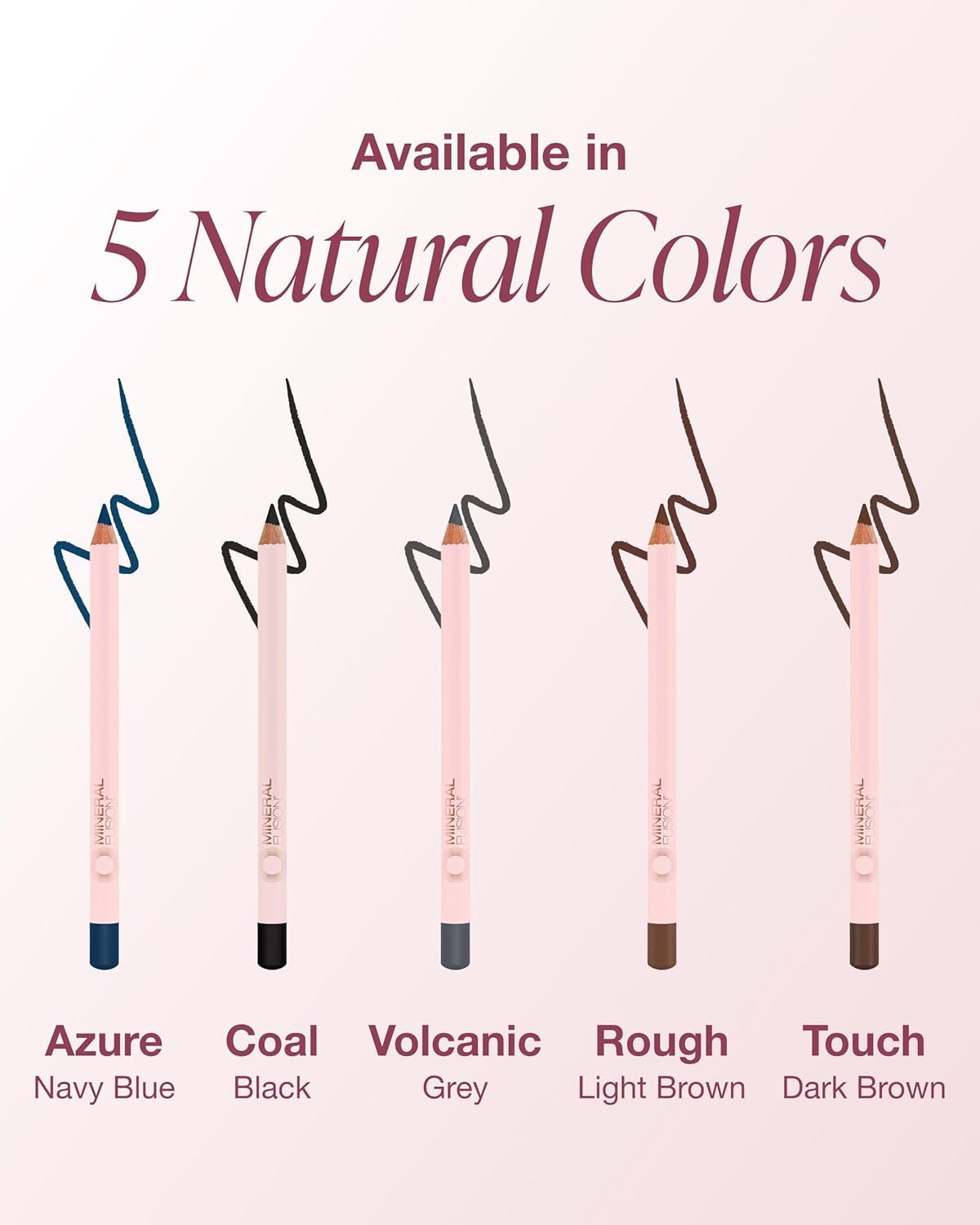 Mineral Fusion Eye Pencil (Black - Coal) - Eyeliner with Soothing Chamomile, Meadowfoam & Vitamin E - Smooth & Long Lasting, Hypoallergenic, Non-Irritating Eye Makeup - Image 7
