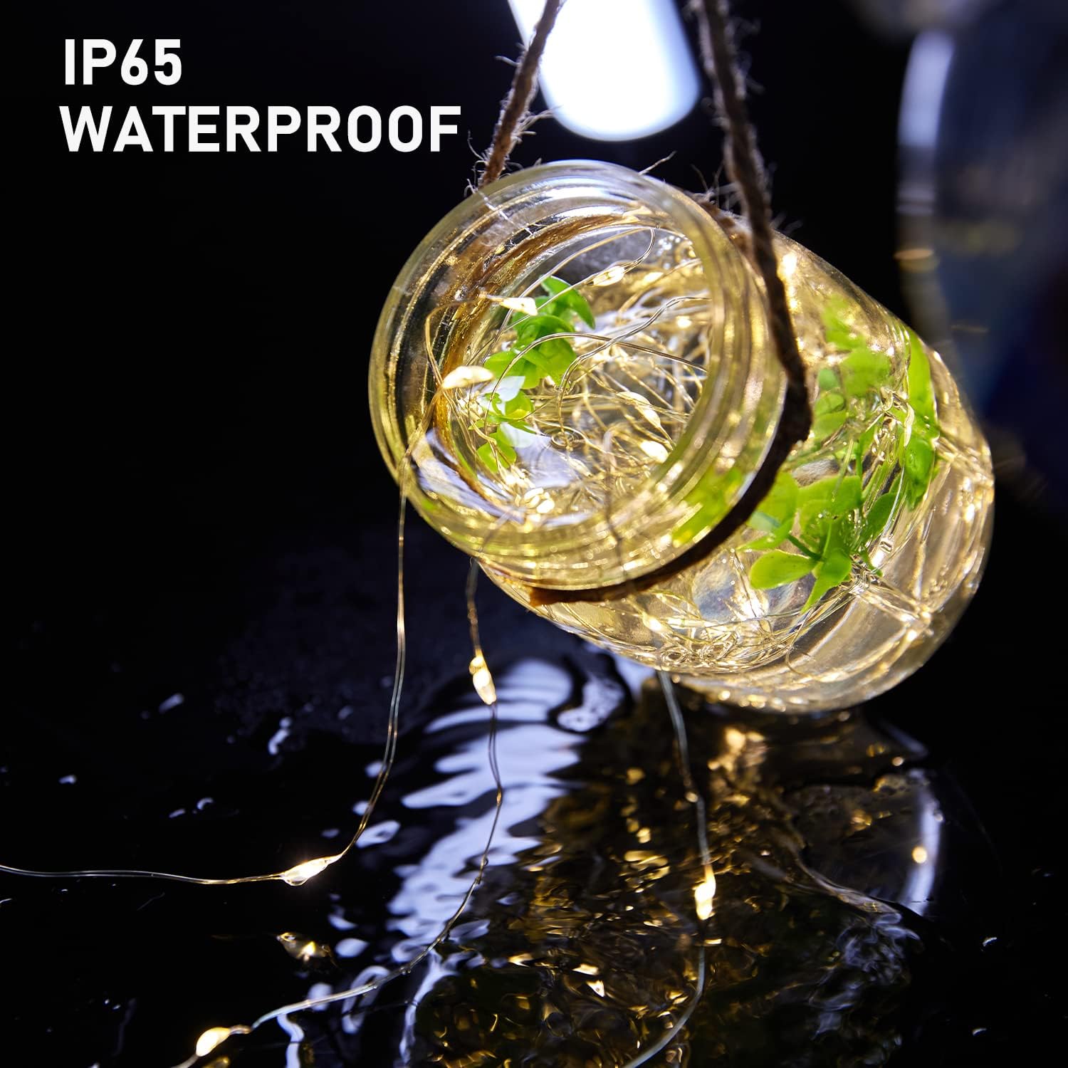 5 Pack Fairy Lights Battery Operated, 7 Feet 20 Led String Lights with Timer, Waterproof Firefly Lights on Silver Wire for Home Party Wedding Christmas Decorations, 6 Hours on/18 Hours Off, Warm White - Image 4