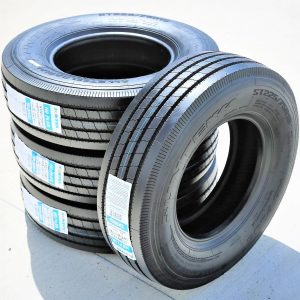 Set of 4 (FOUR) Suntek HD Plus Premium Trailer Radial Tires-ST225/75R15 225/75/15 225/75-15 124/121M Load Range G LRG 14-Ply BSW Black Side Wall