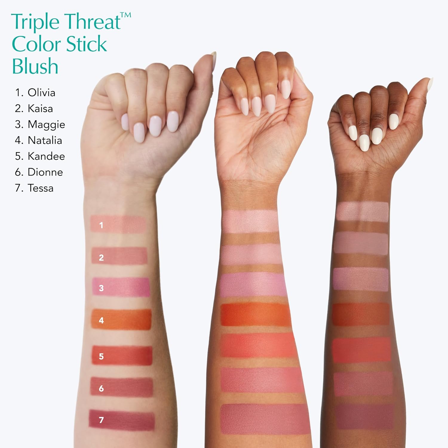 Thrive Causemetics Triple Threat Color Stick: Cream Blush Stick with Vitamin E, Evening Primrose Oil, Waterproof Smudge Proof Face Makeup Formula, Kaisa (Dusty Rose Matte) - Image 5