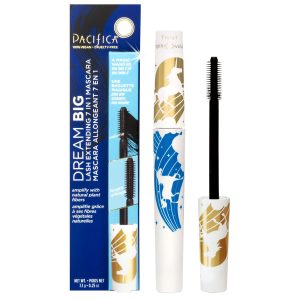 Pacifica Dream Big Mascara – Black Magic 7-in-1 Lash Extending Mascara, Twist-Adjust Brush for Length & Volume, Lash Serum Infused, Vegan Ophthalmologist tested