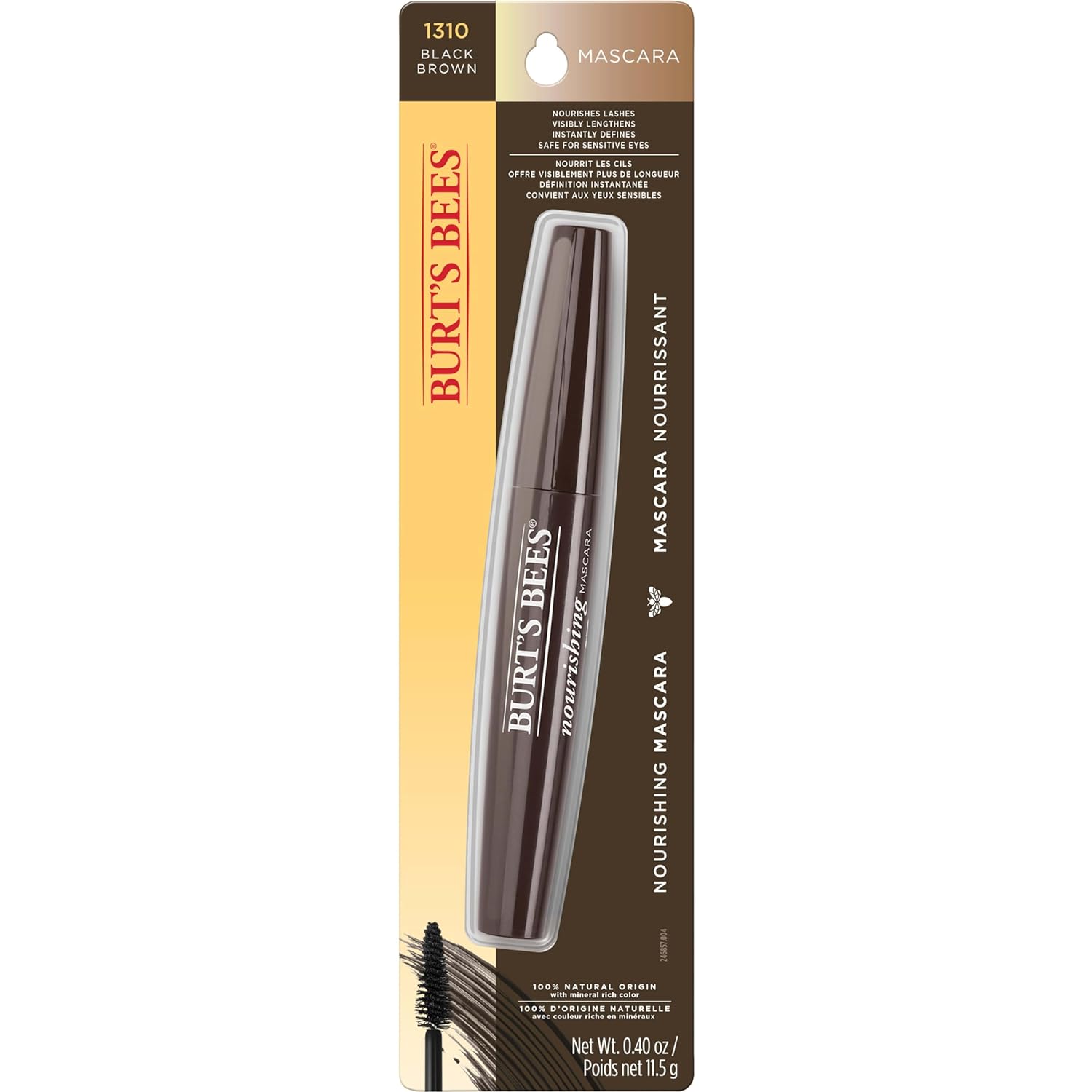 Burt's Bees 100% Natural Nourishing Mascara, Black Brown - 0.4 Ounce - Image 4