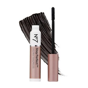 No7 Stay Perfect Mascara – Smudge-Free, Long-Lasting Volume Up to 24 Hours with Straight Brush – Rain & Tear-Proof (7ml)