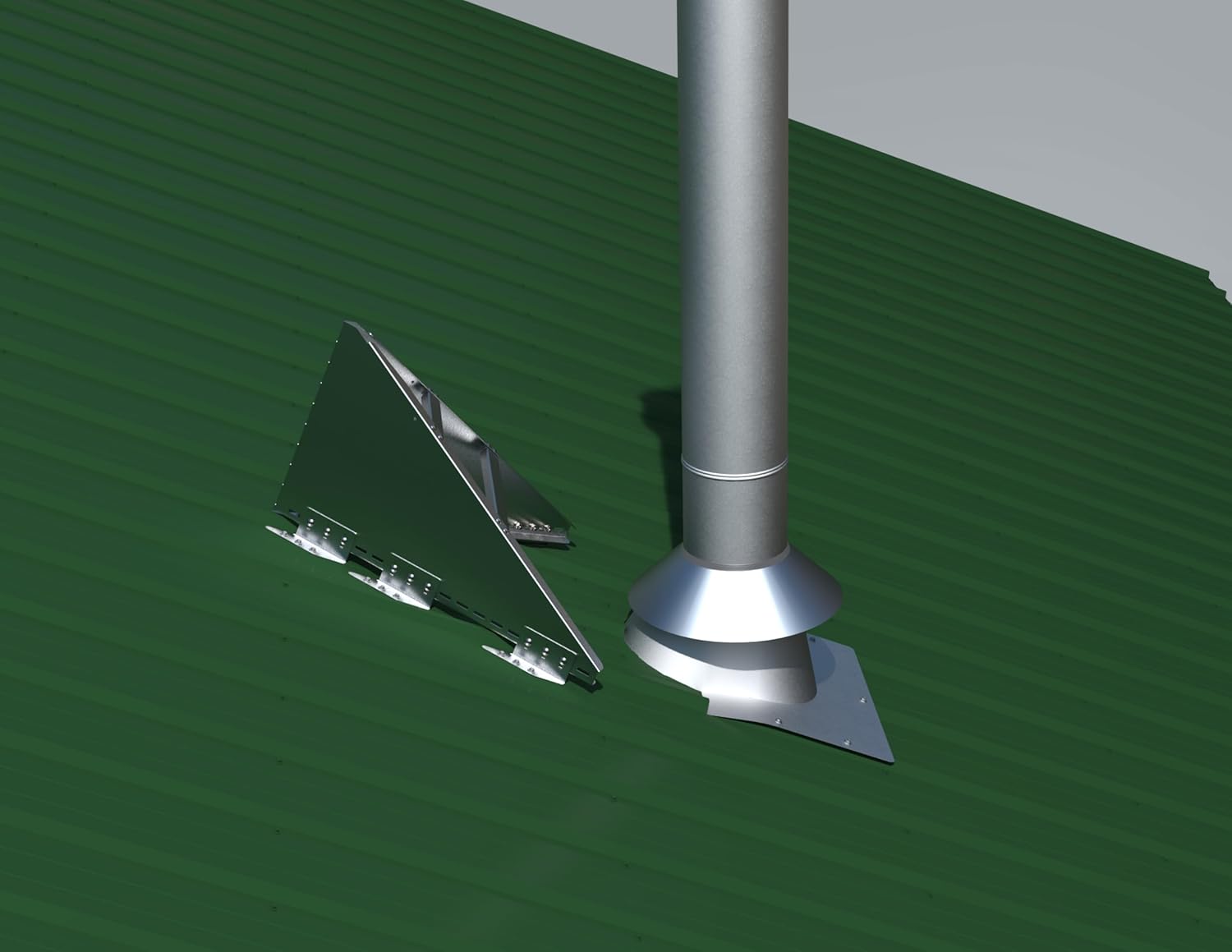 Kuma XL Snow Destroyer for Chimneys. USA Made. Universal Fit. Lifetime Protection for 6-10" Wood Stove Chimneys - Image 3