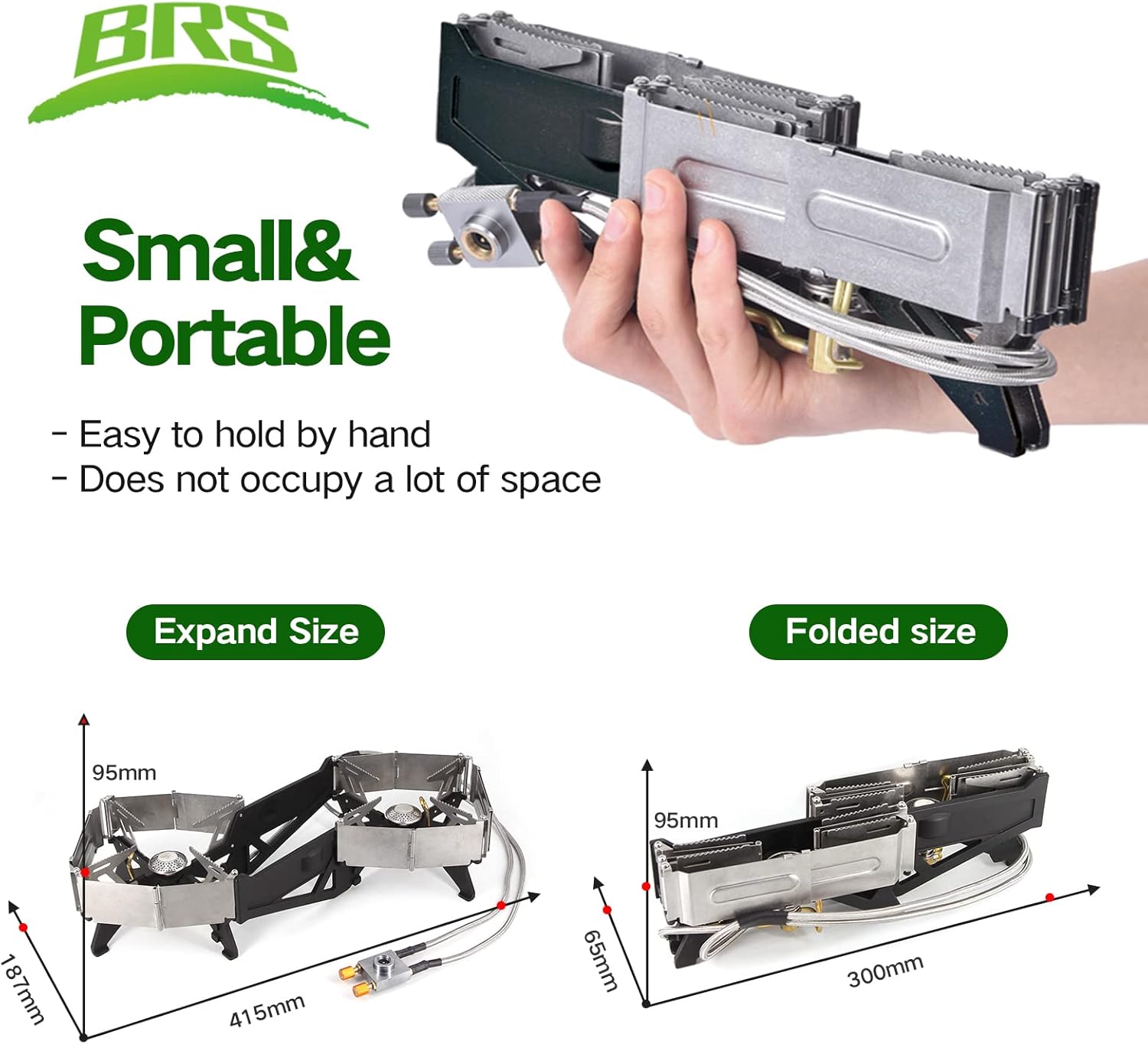 BRS-32 Portable Camping Stove, Foldable, Adjustable Control, and Carrying Case Included - Experience Hassle-Free Outdoor Cooking - Image 7