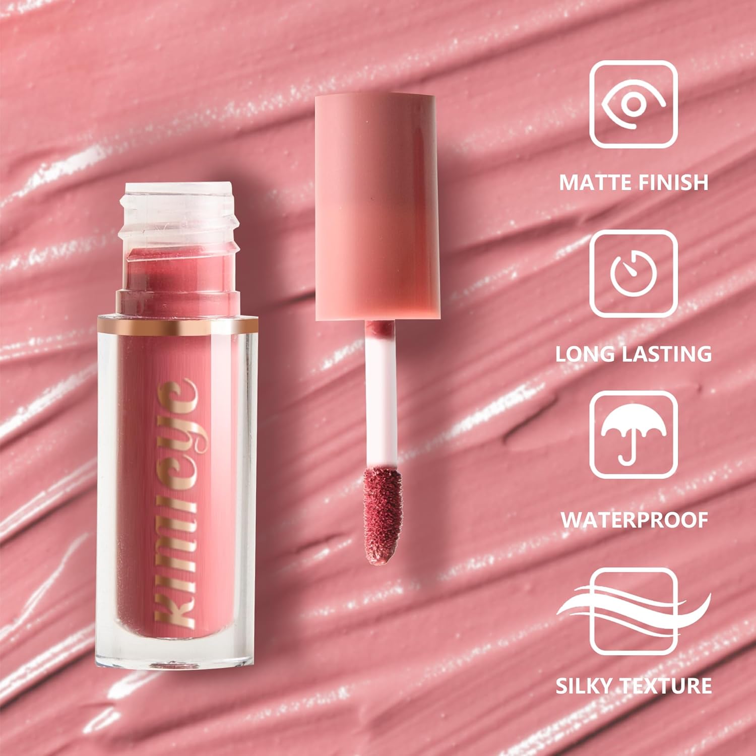 12Pcs Velvet Matte Liquid Lipstick Set, Waterproof Long Lasting Quick-drying Non-Stick Cup Nude Lip Stain Kit, Up to 24H Wear, Professional Lip Makeup Gift Kit for Women (SET A) - Image 3