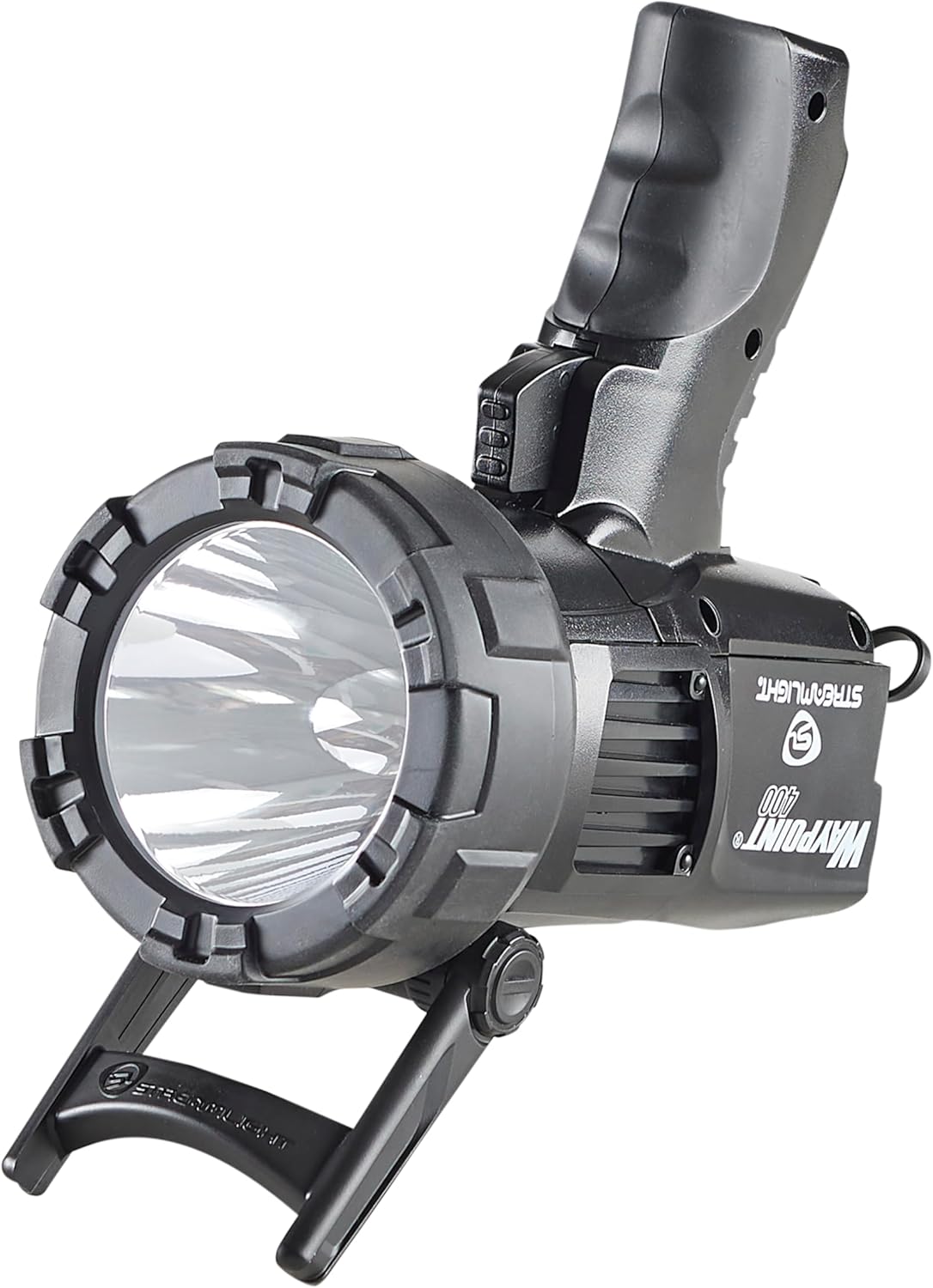 Streamlight 44911 WayPoint 400 Rechargeable 1400-Lumen Long Range Pistol-Grip Spotlight with 120V AC Charger and Polymer Holder/Mount, Black - Image 4