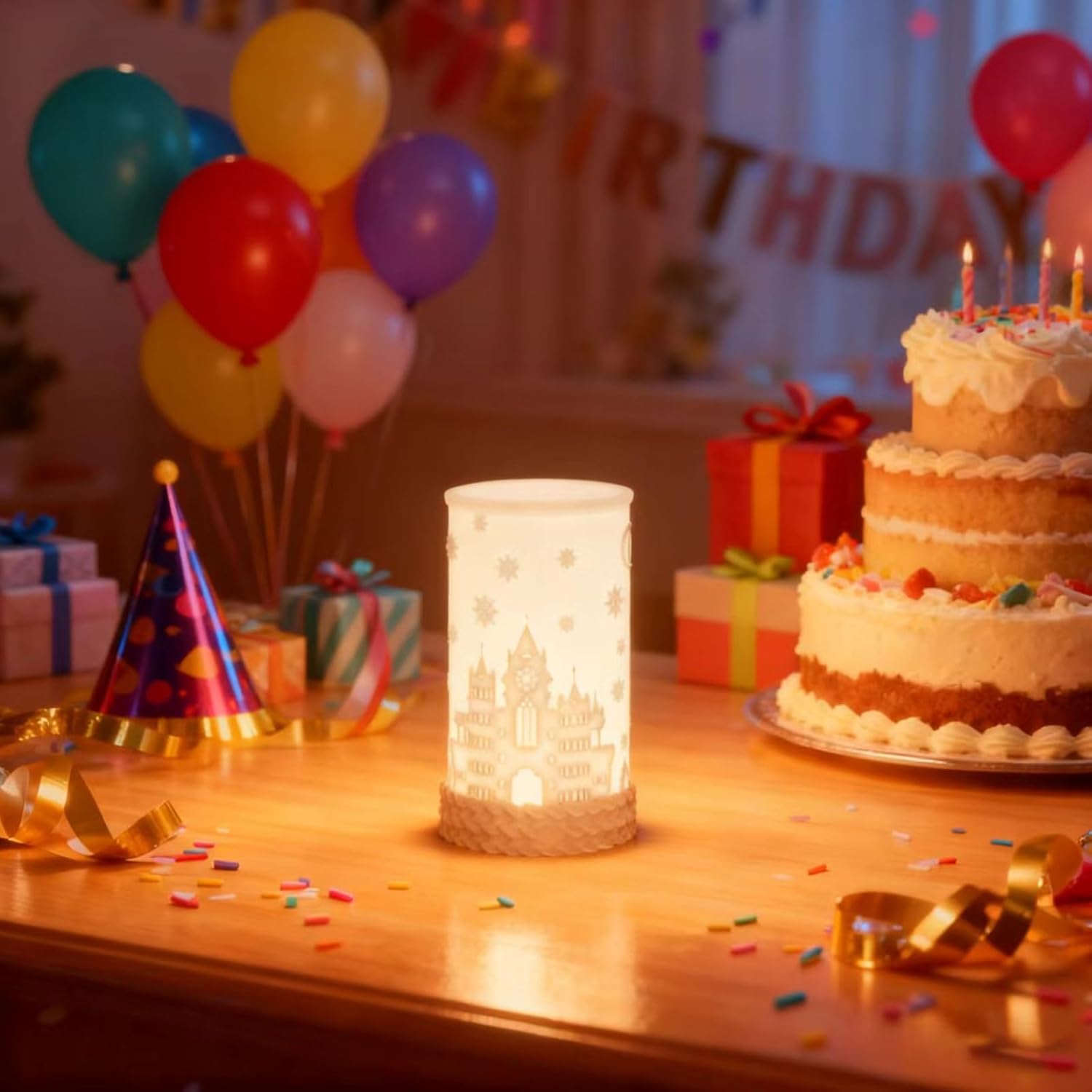 Touch Control Bedside Table Lamp for Christmas, 3 Color Temperatures Desk Lamp for Bedroom Nightstand, Rotatable Lampshade Rechargeable Ambience Lamp with USB C Charging - Image 9