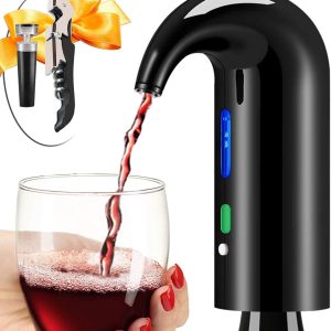 Wine Aerator Electric Wine Decanter Best Sellers One Touch Red -White Wine Accessories Aeration Work with Wine Opener for Beginner Enthusiast - Spout Pourer - wine preserver