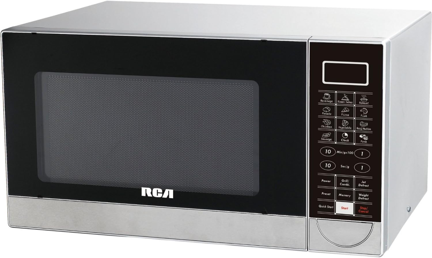 RCA RMW1182 Microwave and Grill, 1.1 Cubic Feet, Stainless Steel