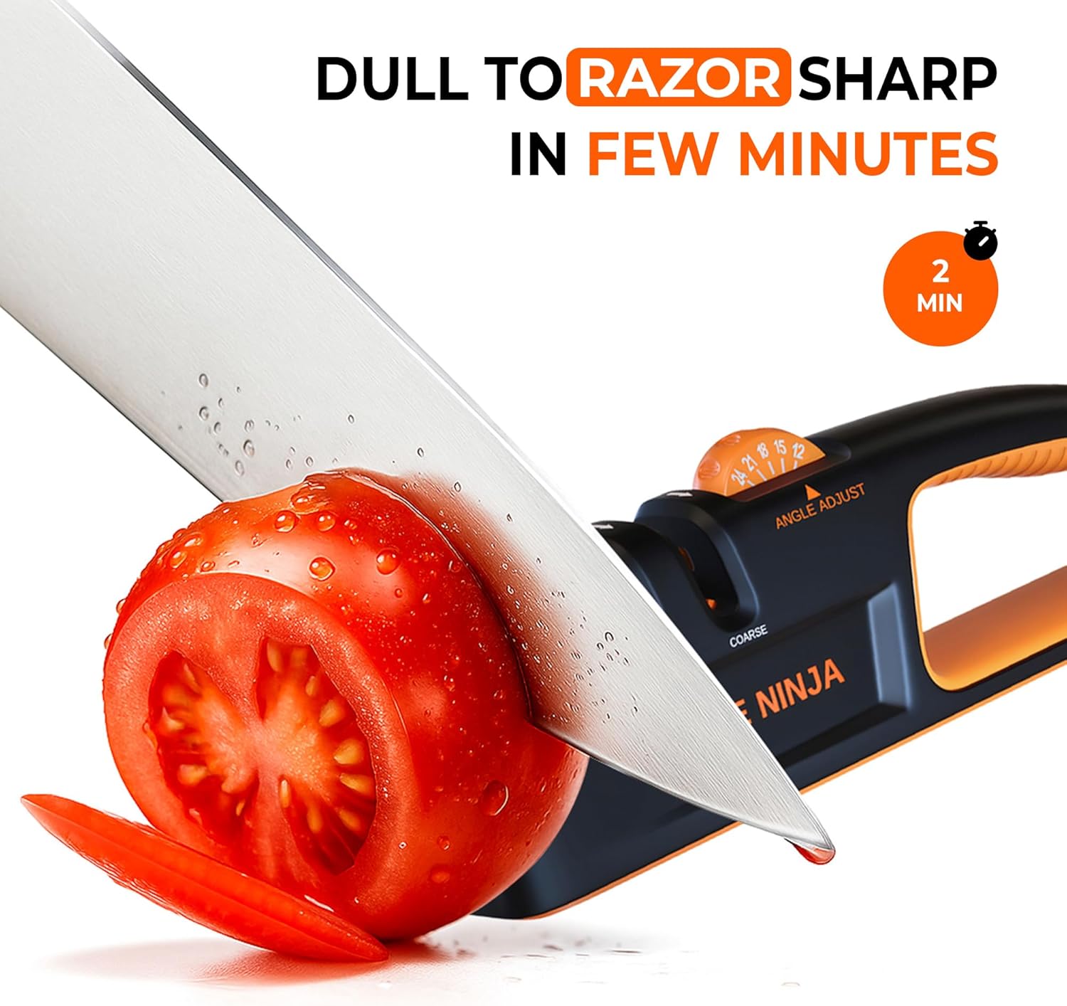 5 Precision Adjust Knife Sharpener- 3-Stage Premium Kitchen Knife Sharpener to Repair, Restore & Polish Blades by Sharp Pebble - Image 6