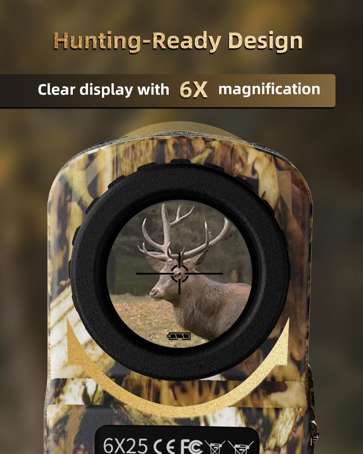 AOFAR HX-700N Hunting Range Finder 700 Yards Waterproof Archery Rangefinder for Bow Hunting with Range and Speed Mode, Free Battery, Carrying Case - Image 4
