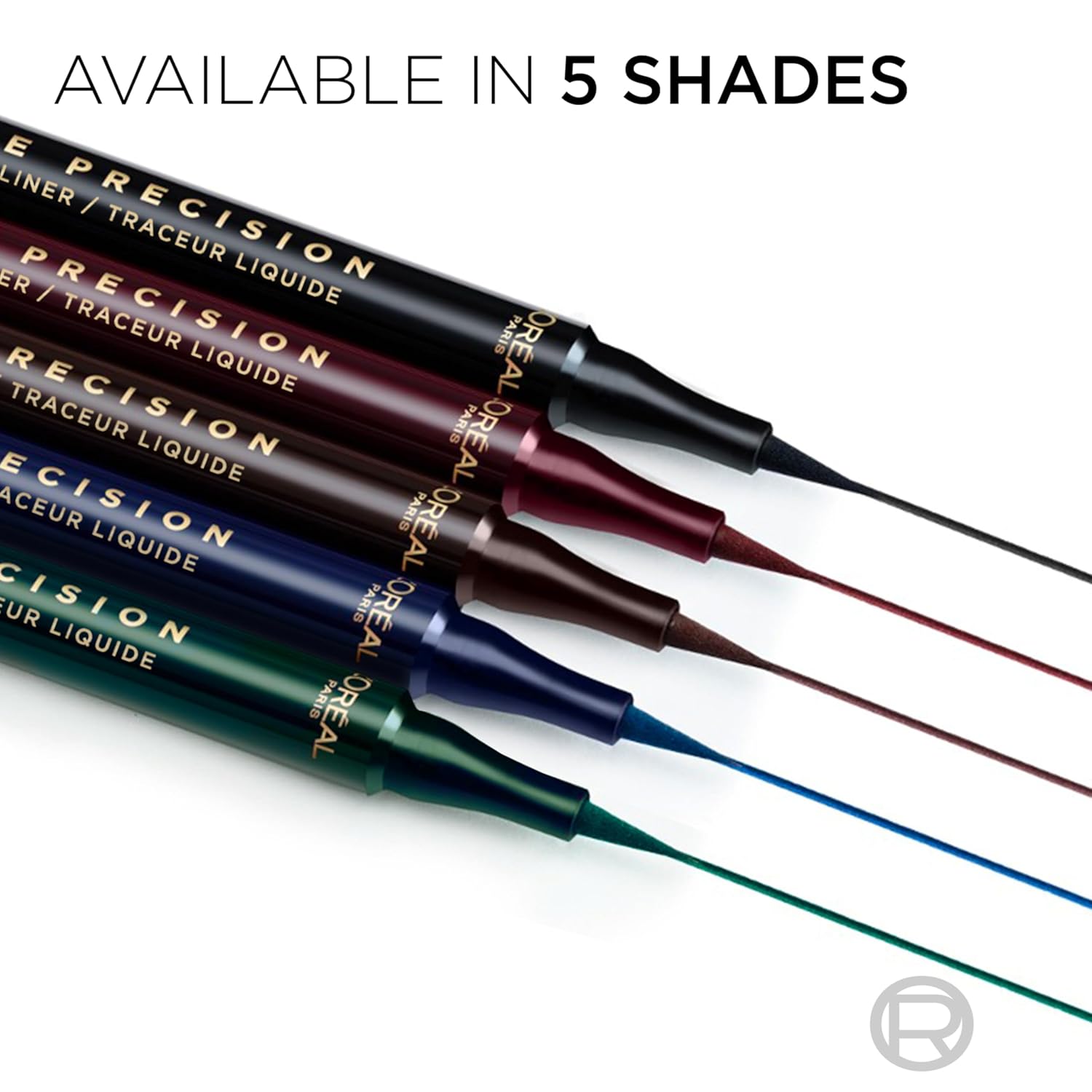 L'Oreal Paris Haute Precision Waterproof Liquid Eyeliner, Smudge-Proof Eye Liner with Micro-Tip, for up to 28HR Eye Makeup Wear, 050 Burgundy Cashmere - Image 6