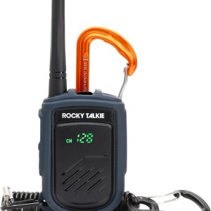 Rocky Talkie Mountain Radio - Long Range Walkie Talkie, FRS Handheld Radio, 4 Day Battery Life, Max Durability, 1 Pack