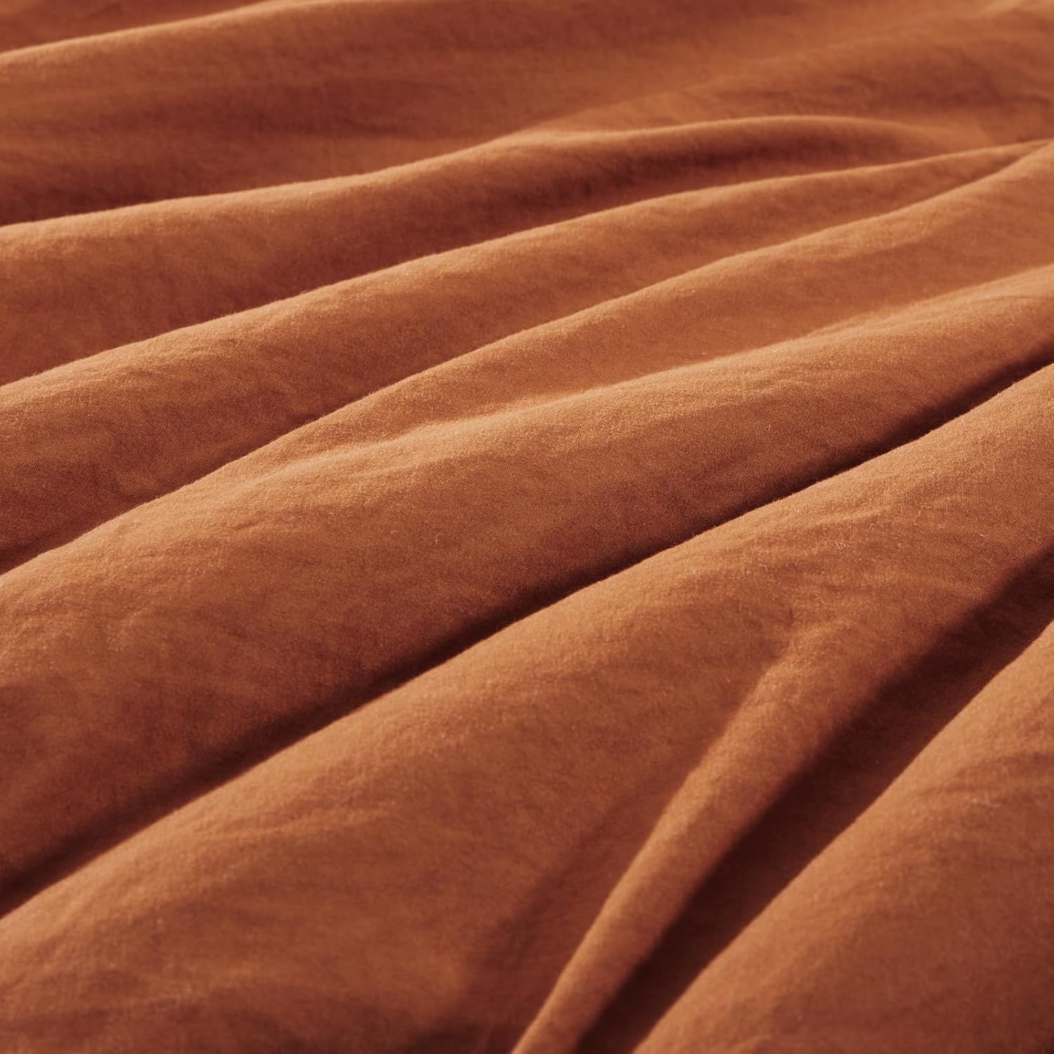 WRENSONGE Queen Comforter Set- 7 Pieces Soft Burnt Orange Bed in a Bag with Fitted Sheet, Flat Sheet, 2 Shams, and 2 Pillowcases-Warm Bed Sets Fall Comforter for All Seasons - Image 6