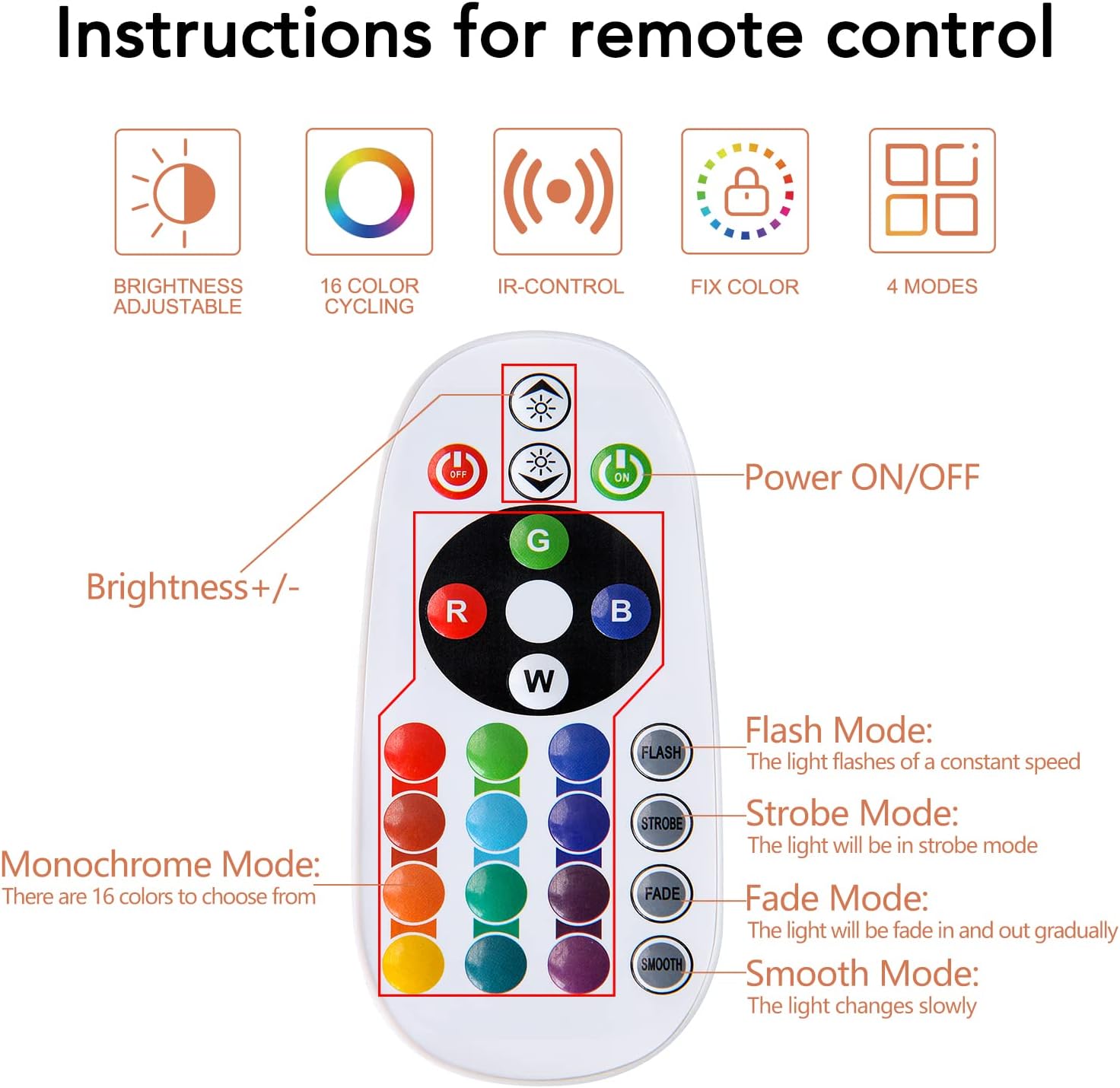 Himalayan Salt Lamp 7 Inches (5-6 Lbs) with Upgraded Remote Control, Adjustable 16 Color Changing Salt Lamp Night Light, Natural Crystal Pink Large USB Salt Rock Lamp for Home Decor - Image 4