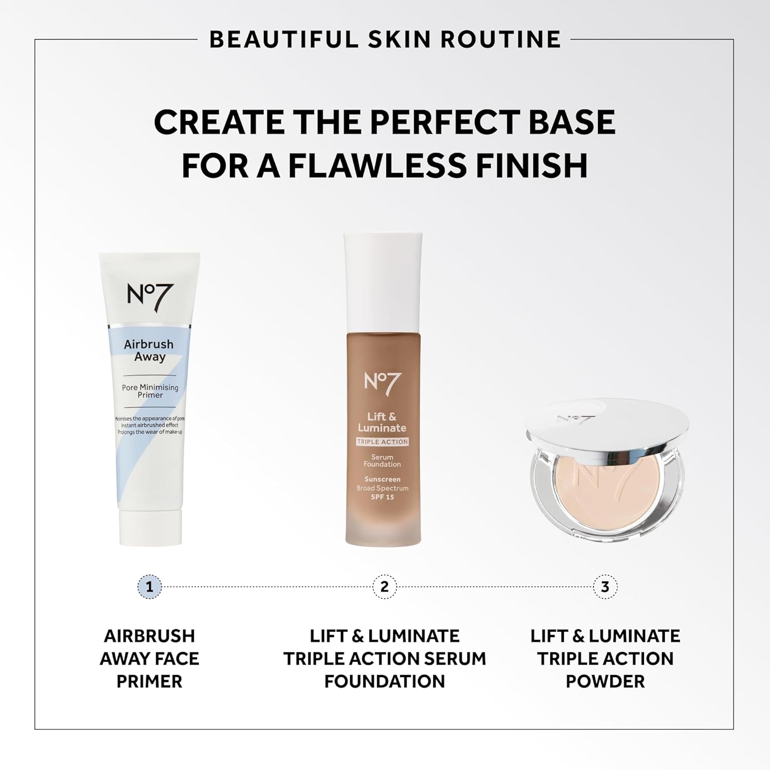 No7 Airbrush Away Pore Minimizing Facial Primer - Lightweight, Matte Primer & Pore Minimizer for Face - Makeup for Oily Skin (30ml) - Image 4