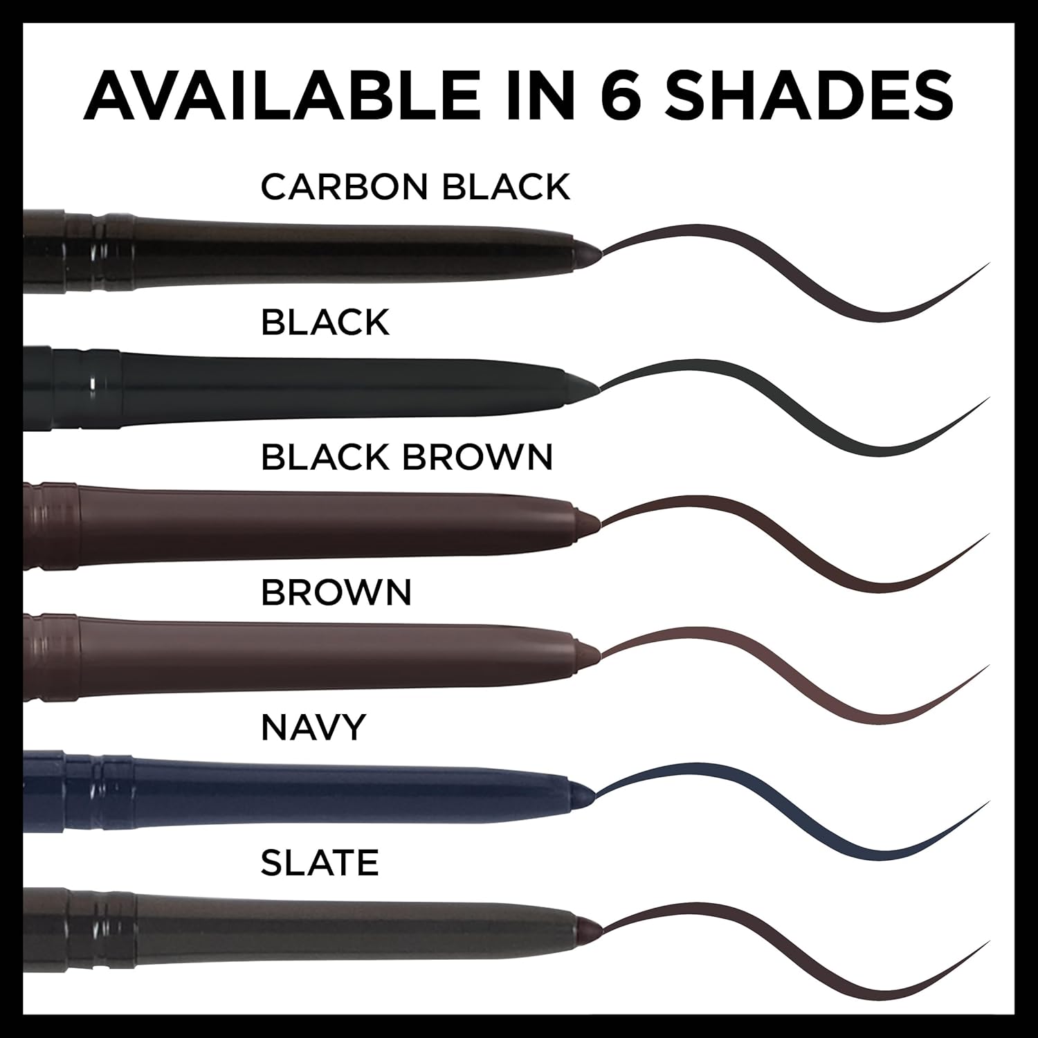 L'Oreal Paris Makeup Infallible Never Fail Original Mechanical Pencil Eyeliner with Built in Sharpener, Black Brown, 0.008 oz., 2 Count - Image 5