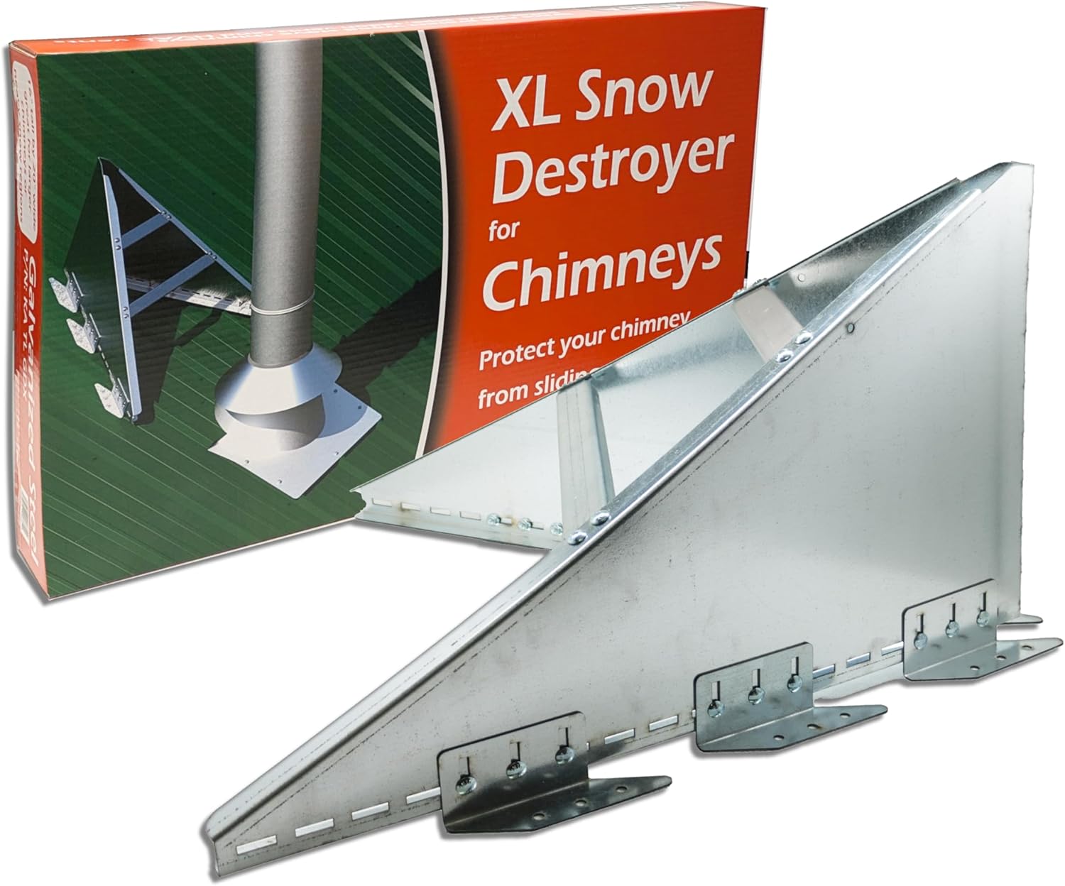 Kuma XL Snow Destroyer for Chimneys. USA Made. Universal Fit. Lifetime Protection for 6-10" Wood Stove Chimneys - Image 2